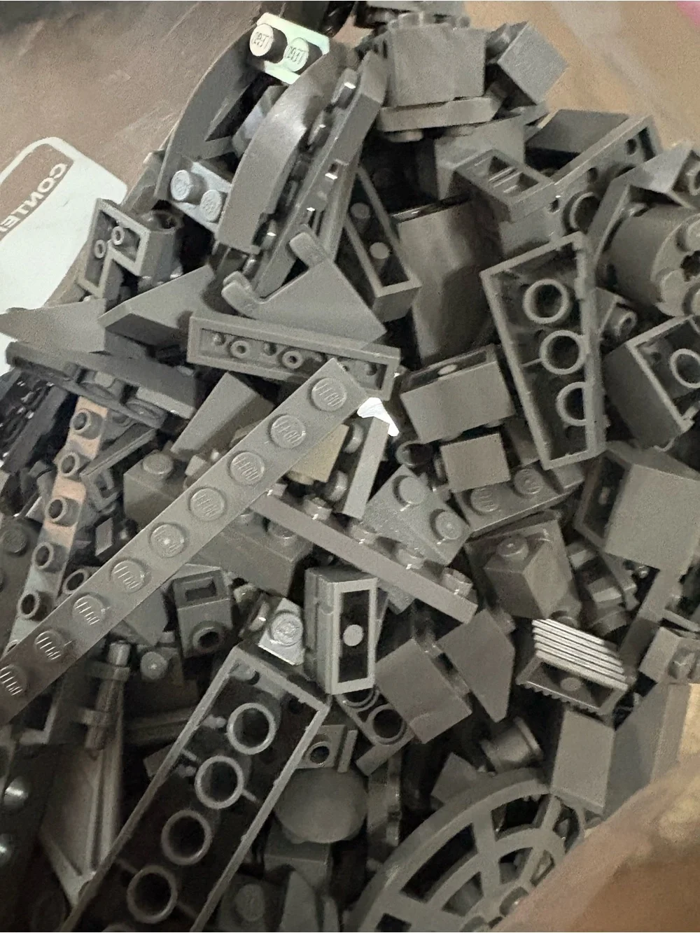 Lego Gray Building Brick Lot - Light Bluish Gray Pieces